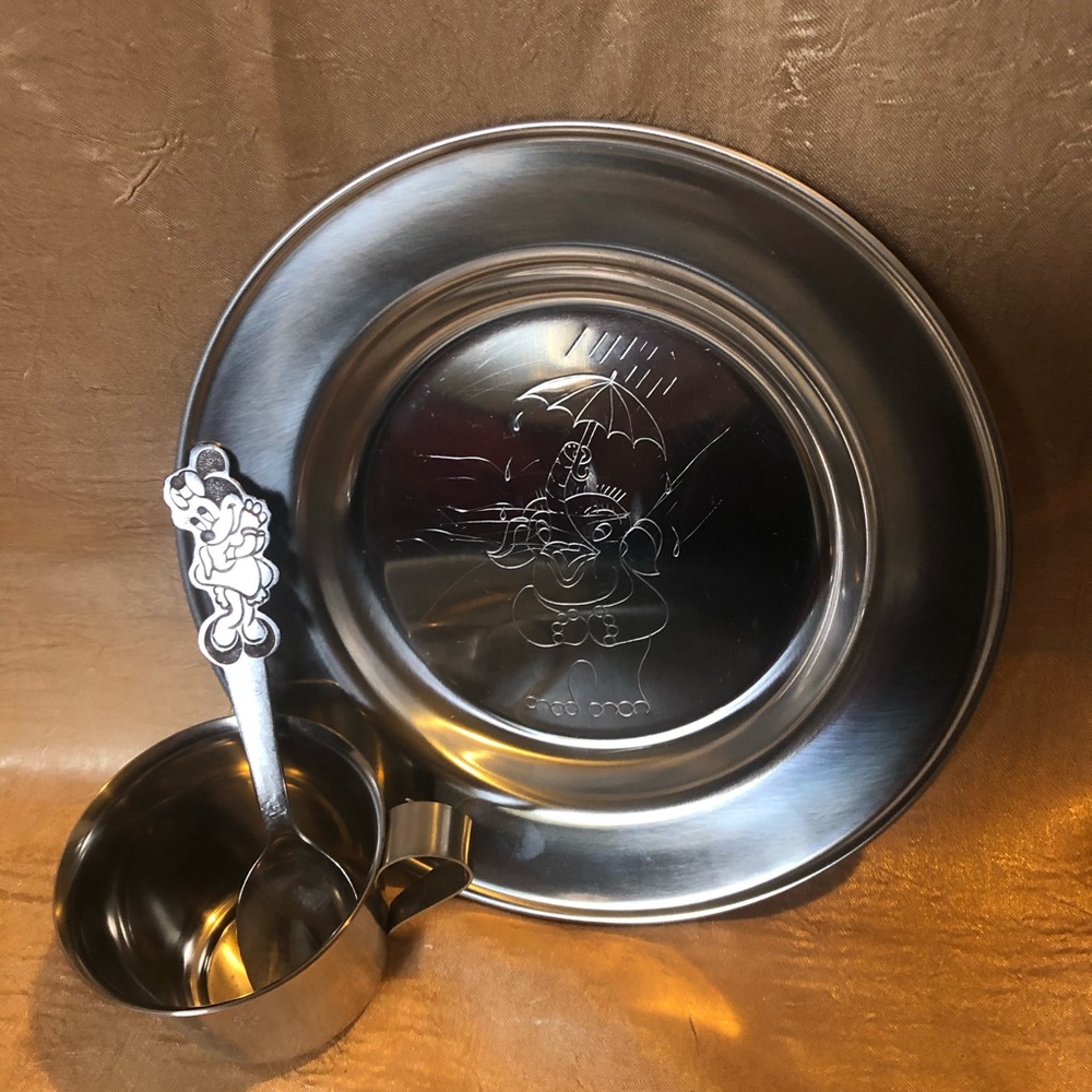 Children’s dinner set VTG stainless steel … - Picture 8 of 16
